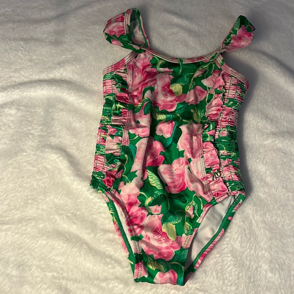 Rose Ruched Swimsuit in 2T